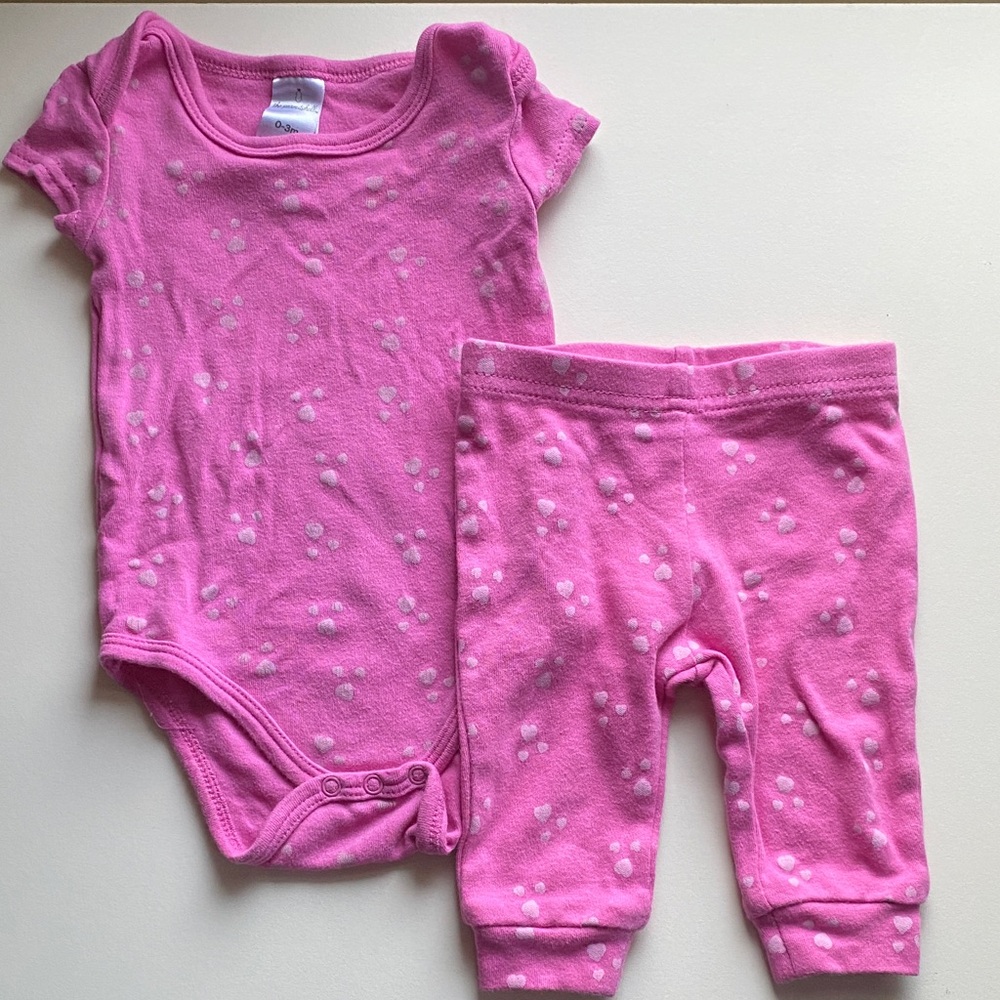 🌻Pink Baby Onesie and Pants Set